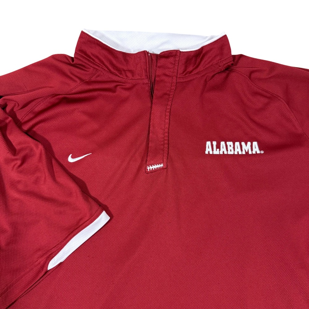 Nike Alabama‎ Crimson Tide Football Polo Golf Shirt Red XXL Team Dri-Fit Retro